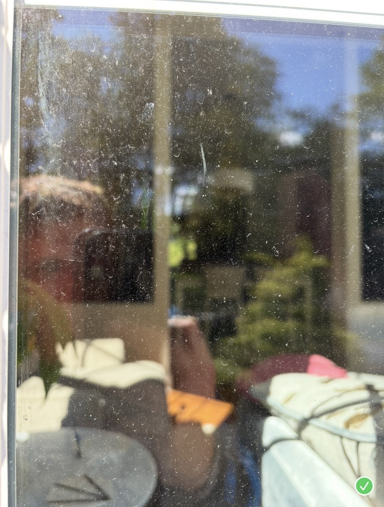 Dirty window before cleaning